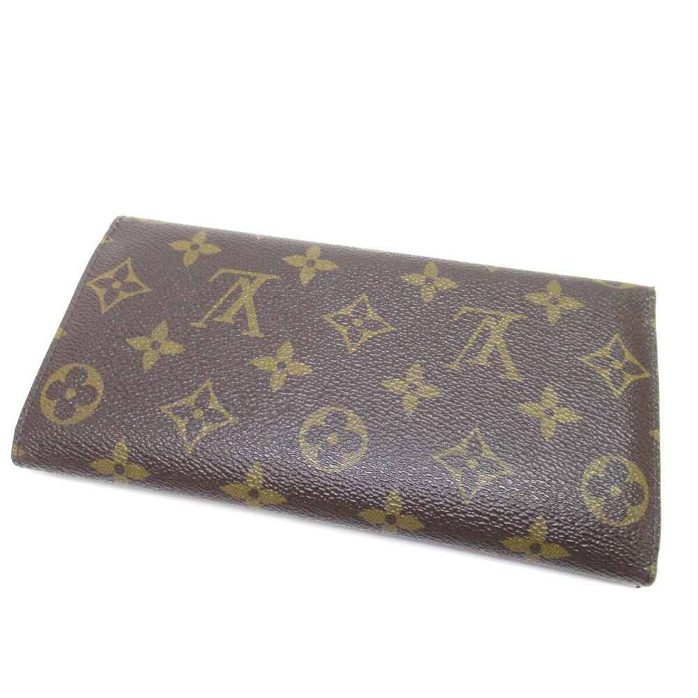 Louis Vuitton Canvas Monogram Long Wallet Portefeuille Josephine Brown